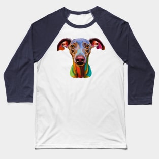 Italian Greyhound Piccolo Levriero Photo Art Baseball T-Shirt